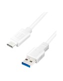 Cable usb-a a usb-c 1 m blanco