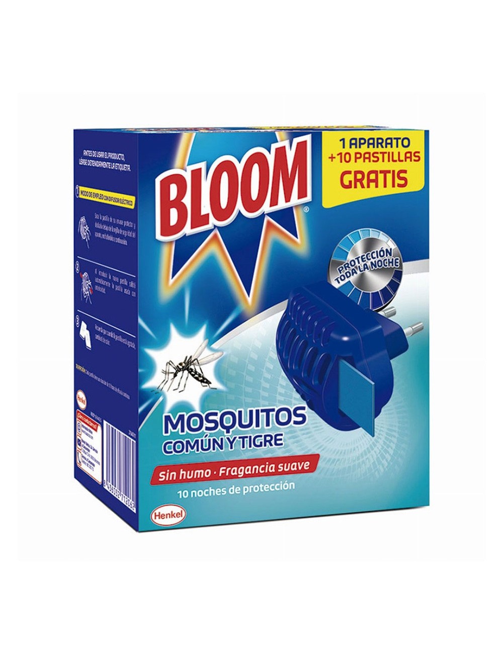 Insect bloom aparato+10 pastillas mosquitos común y tigre Insect bloom aparato+10 pastillas mosquitos común y tigre