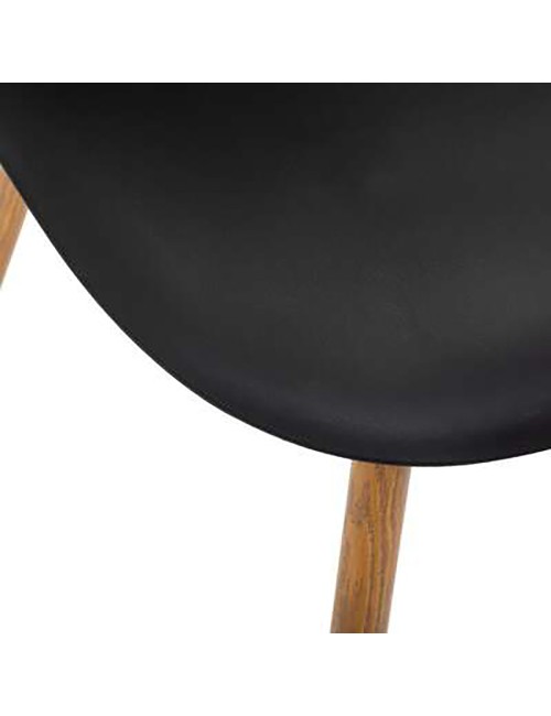 Silla de comedor negra col."taho" 47x53x85cm