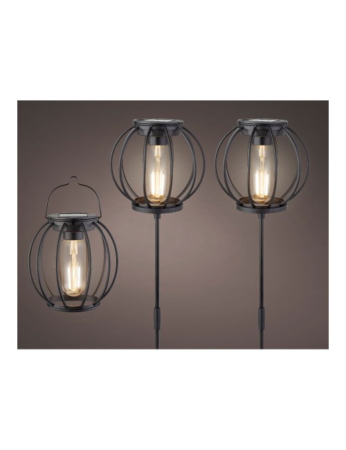 Luces solares de jardín 3 lm ø13 x 43 cm, 3 unidades