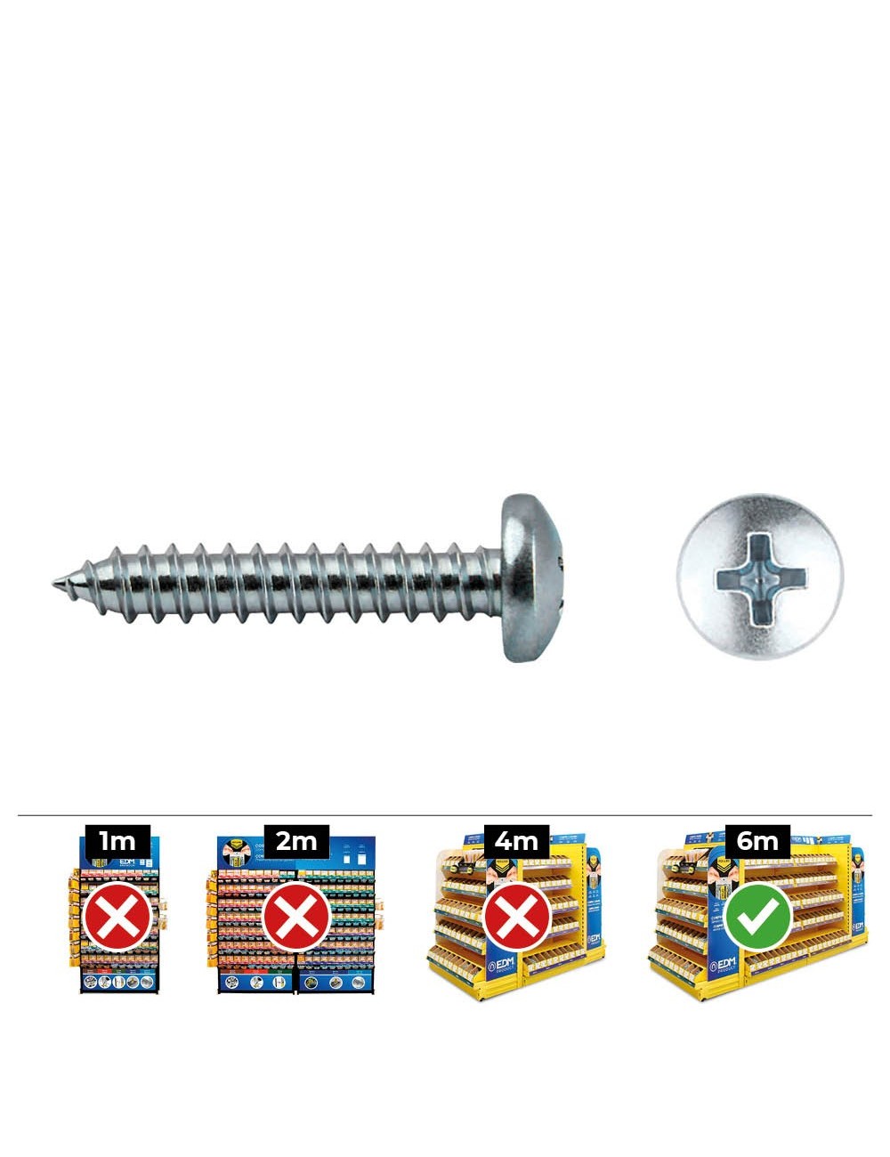 Caja 250 unid. tornillo chapa alomada philips din/ref 7981 3,9x25mm zincado celo Caja 250 unid. tornillo chapa alomada philips din/ref 7981 3,9x25mm zincado celo