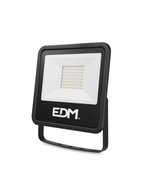 Foco proyector led 50 w 4000 lm 6400 k luz fría, black series 19,2 x 17,5 x 2,9 cm