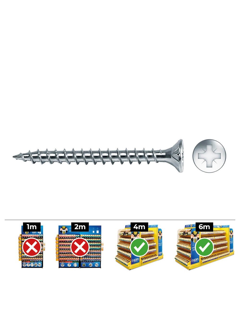 Caja 500 unid. tornillo madera avellanado pozi din/ref vlox ø4x35mm zincado+lubr. celo Caja 500 unid. tornillo madera avellanado pozi din/ref vlox ø4x35mm zincado+lubr. celo