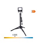 Foco proyector led con trípode, 30 w, 2370 lm, 4000 k, luz día, black series