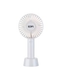 Ventilador de mano, recargable. 4,5 w aspas 10,6 x 6,5 x 22 cm