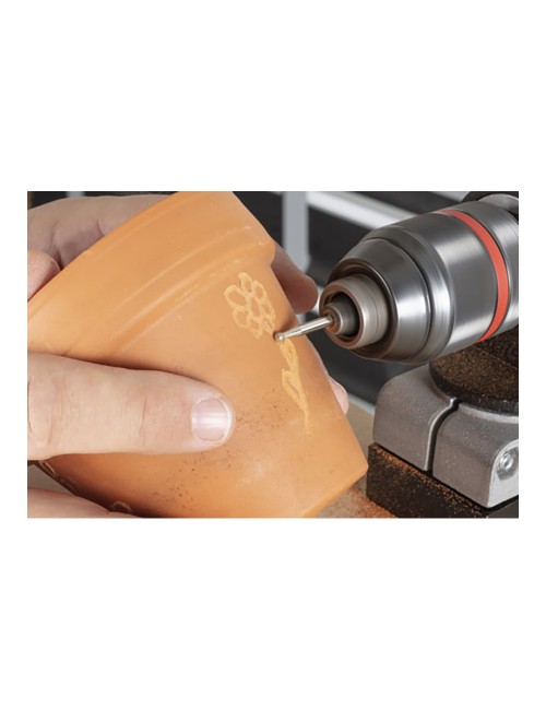 Muelas de diamante esféricas y cónicas, set 3 uds