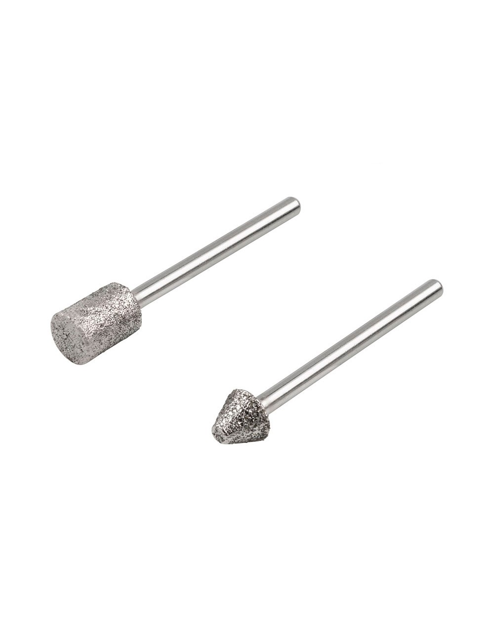 Muelas de diamante cono cilíndrico y puntiaguda, set 2 uds