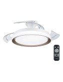Ventilador de techo de led modelo bliss. color dorado. potencia: 35 + 28 w aspas: ø 106 cm con mando a distancia