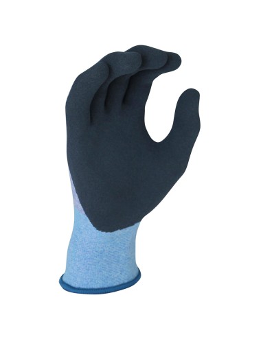 Guante poliéster / spandex con palma látex arenoso, t-09