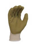 Guante poliéster / algodón con palma látex rugoso, t-09