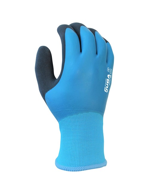 Guante poliéster doble recubrimiento látex, trabajos en frío, t-11