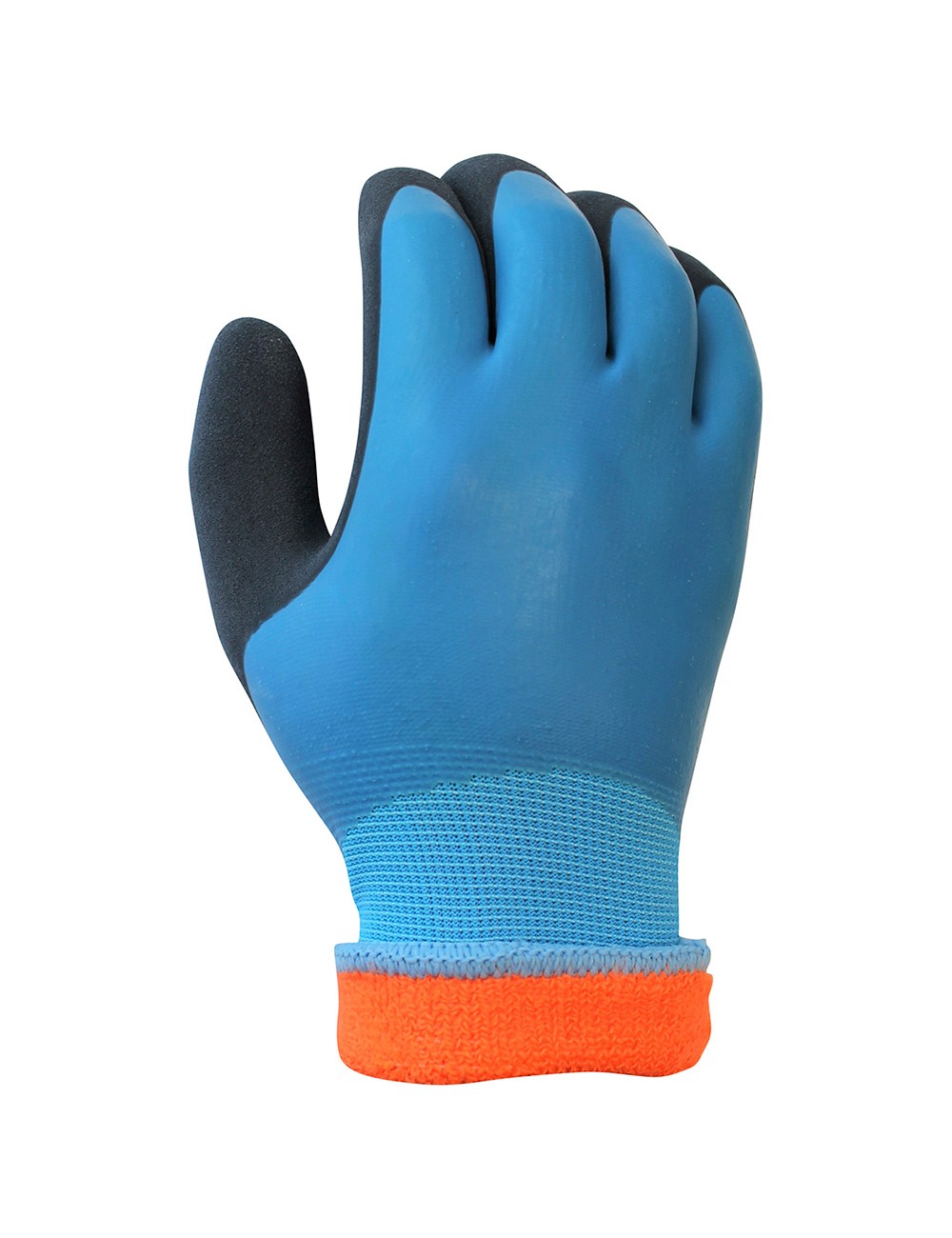 Guante poliéster doble recubrimiento látex, trabajos en frío, t-08