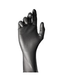 Guante nitrilo, sin polvo, desechable, negro, t-08, caja 50 uds