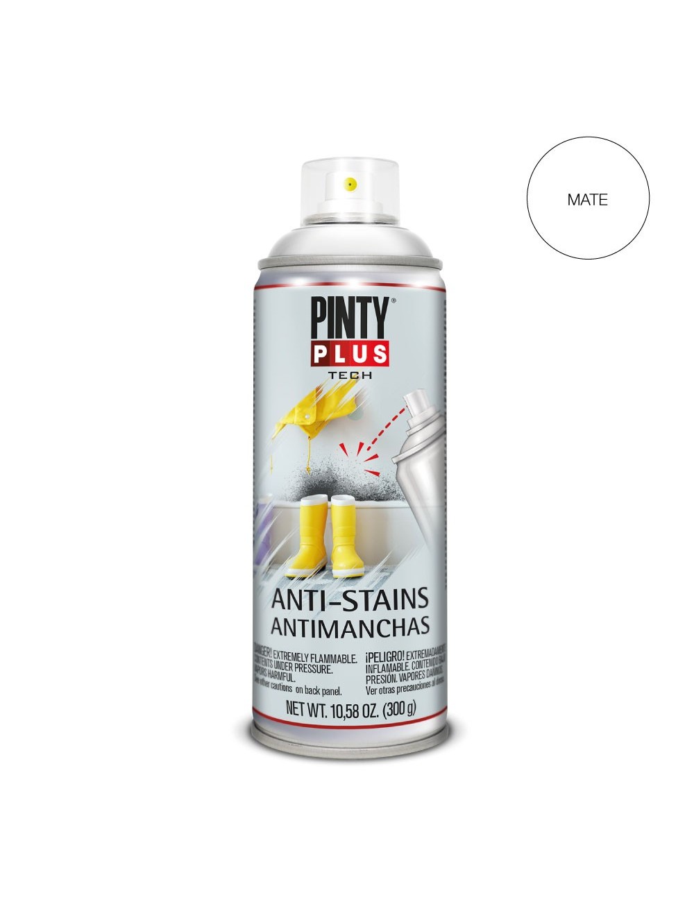 Pintura en spray pintyplus tech antimanchas spray 520cc x101 blanco Pintura en spray pintyplus tech antimanchas spray 520cc x101 blanco