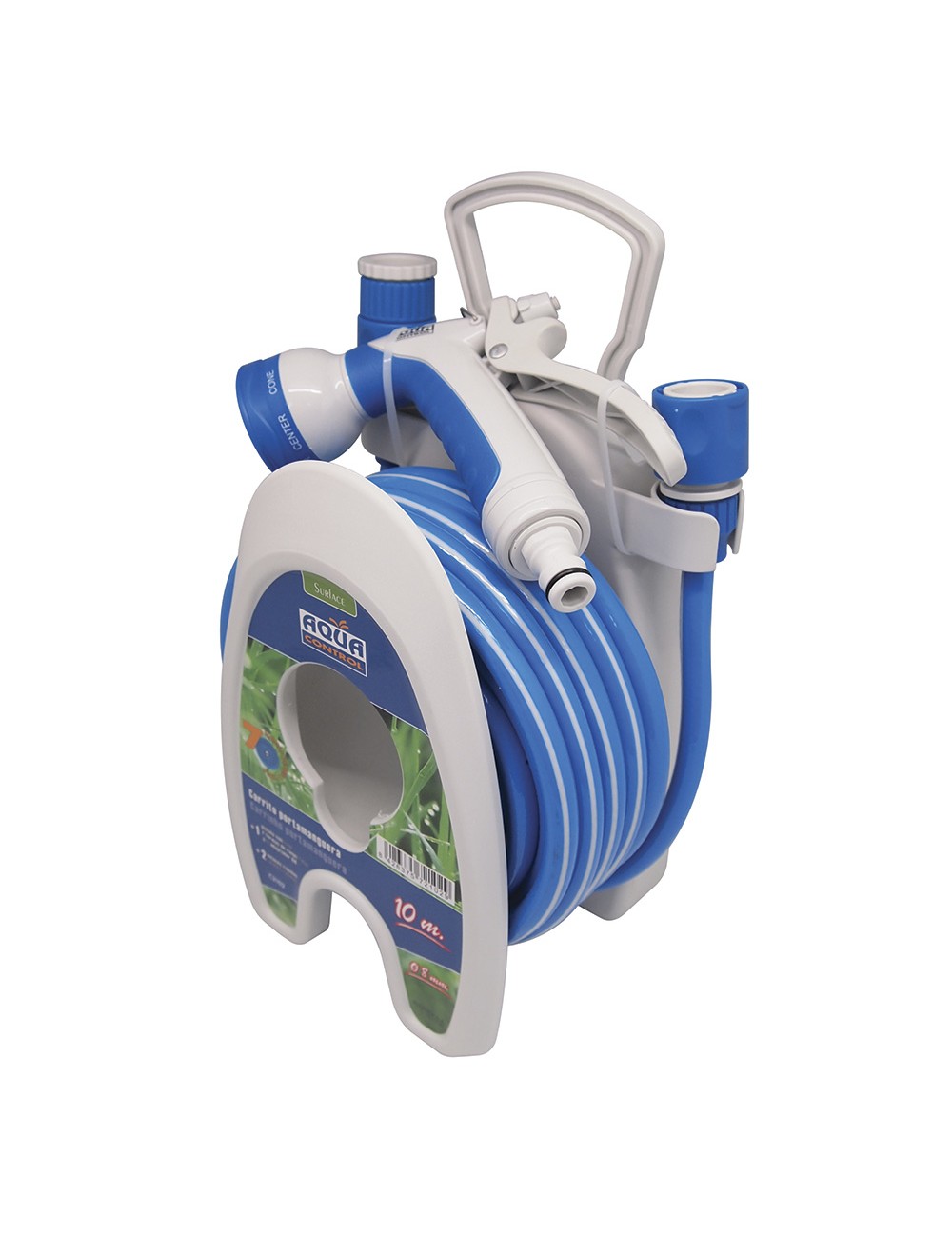 Carrito porta manguera especial terrazas 10 m