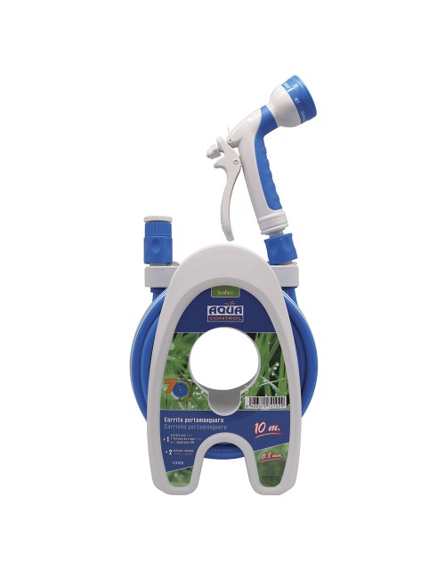 Carrito porta manguera especial terrazas 10 m