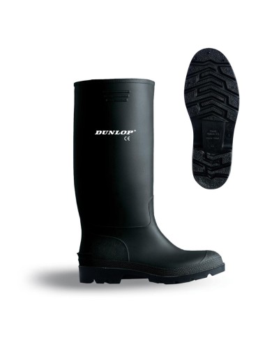 Bota de agua pvc caña alta negra talla 47