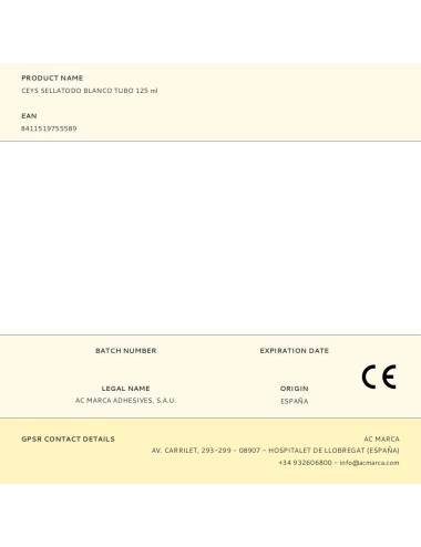 Silicona sellatodo blanco tubo 125 ml