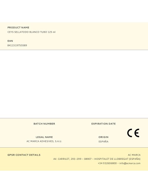 Silicona sellatodo blanco tubo 125 ml