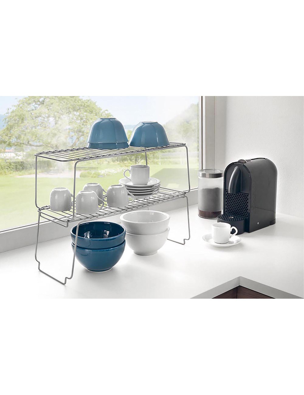 Estante apilable 45 x 19 x 18 cm