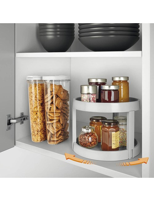 Organizador giratorio 2 alturas ø28 x 21 cm