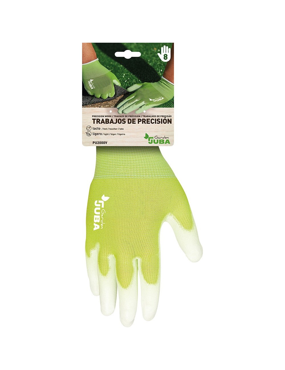 Guante precisión nylon/poliuretano talla 8 juba Guante precisión nylon/poliuretano talla 8 juba