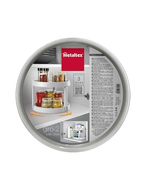 Organizador giratorio 2 alturas ø28 x 21 cm