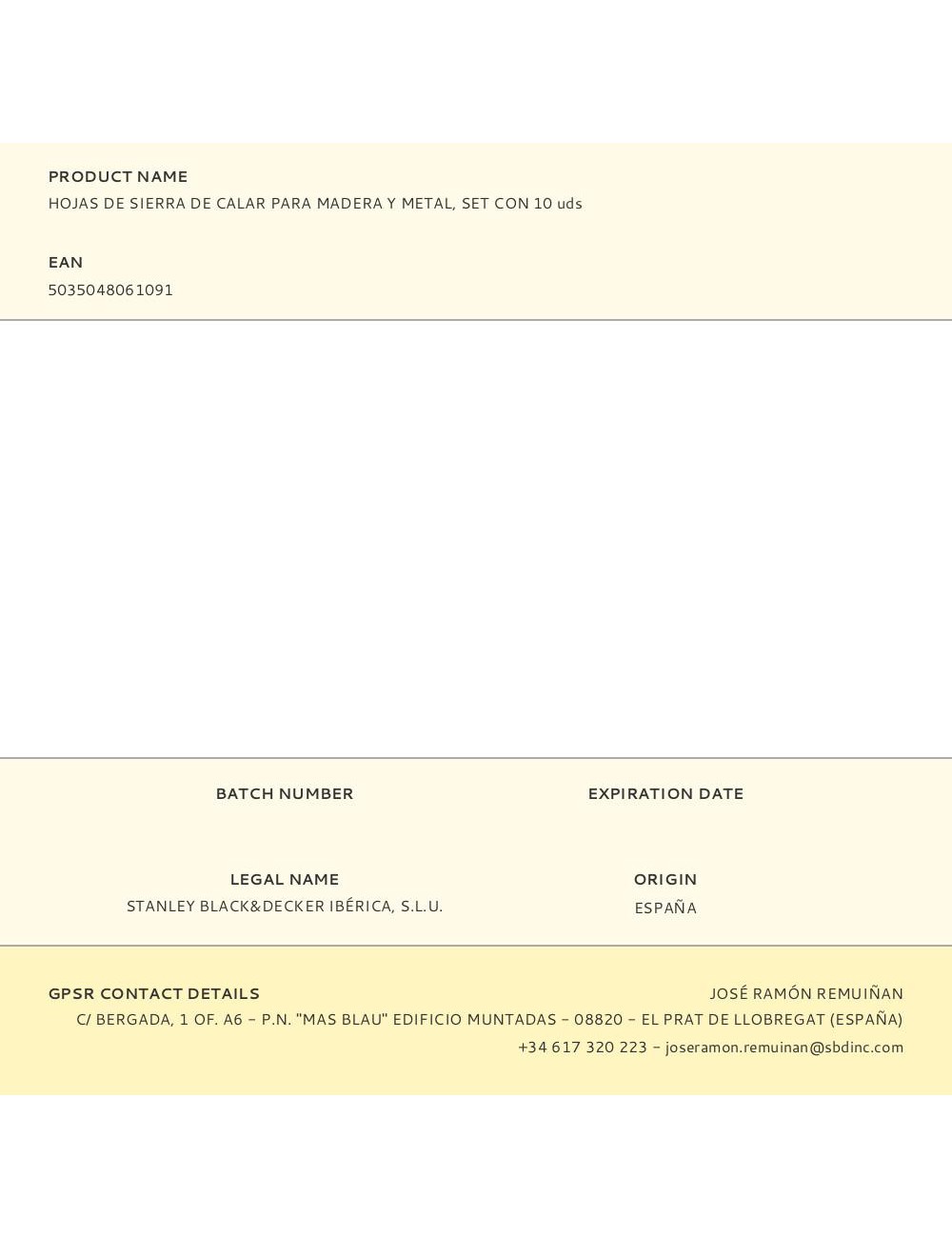 Hojas de sierra de calar para madera y metal, set con 10 uds