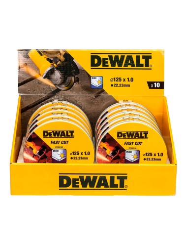 S.of. disco corte acero inox ø125 x 1,0 x 22,23 mm, 10 uds