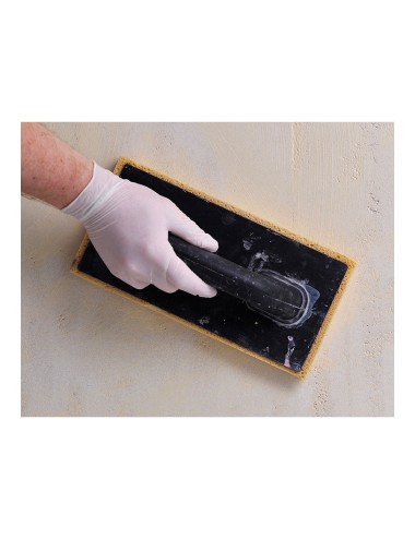 Guante látex, con polvo, desechable, blanco, t-10, caja 100 uds