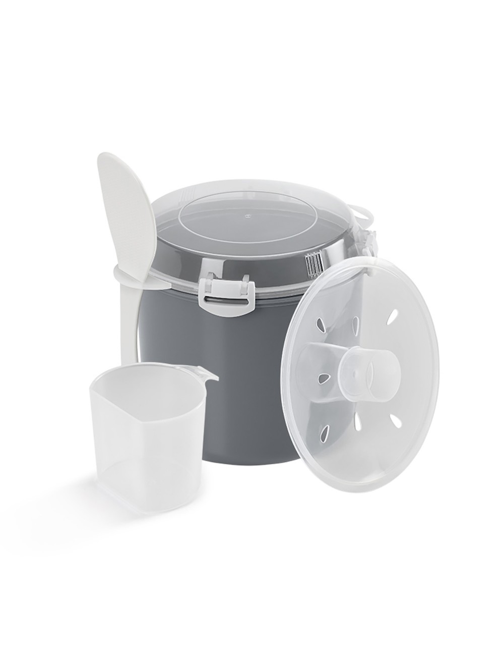 Cocedor de arroz y cereales para microondas