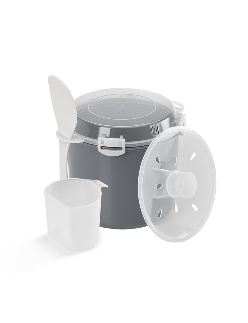 Cocedor de arroz y cereales para microondas