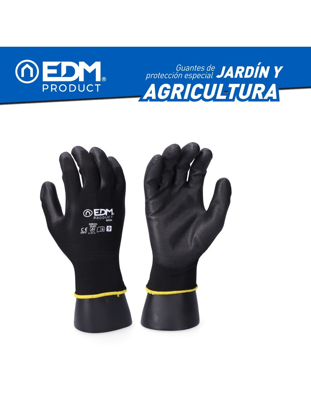 Guantejardín agricultura poliéster recubierto de poliuretano talla 7 Guantejardín agricultura poliéster recubierto de poliuretano talla 7