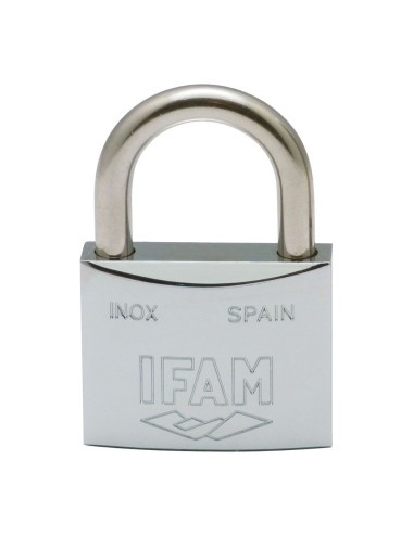 Candado inox. 40 inoxidable 40mm con 2 llaves. arco normal. ifam
