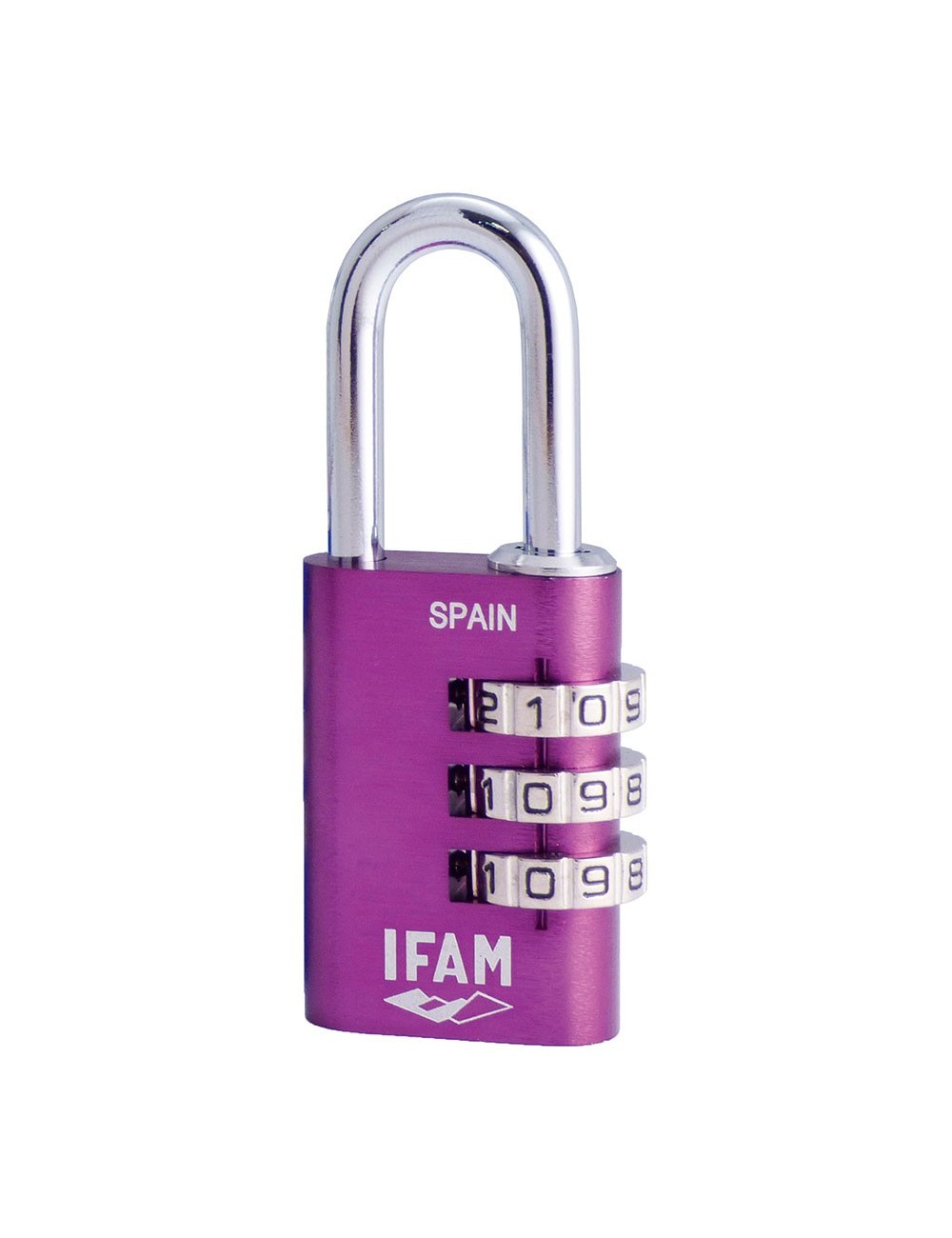 Candado col combi30 violeta 30mm. arco ø5mm. con combinación. ifam Candado col combi30 violeta 30mm. arco ø5mm. con combinación. ifam