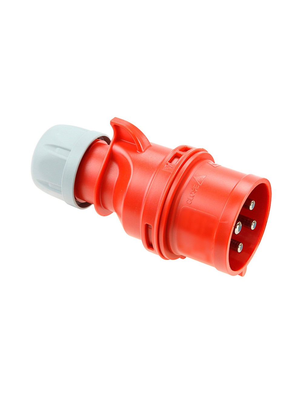 Clavija cetac 3p+t roja 32a 400v~ ip44