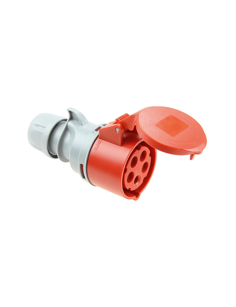 Base aerea cetac 3p+n+t roja 32a 400v~ ip44