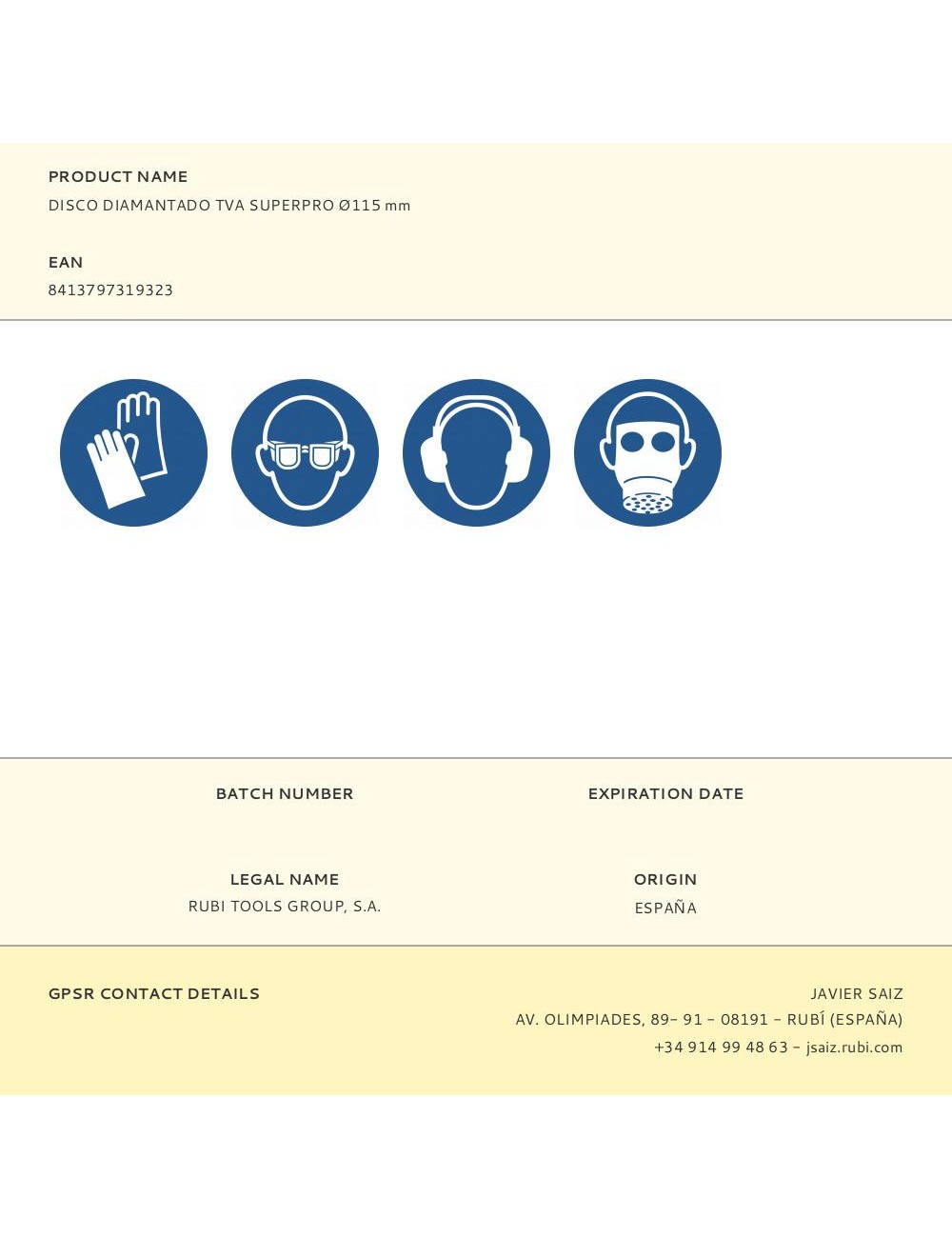 Disco diamantado tva superpro ø115 mm