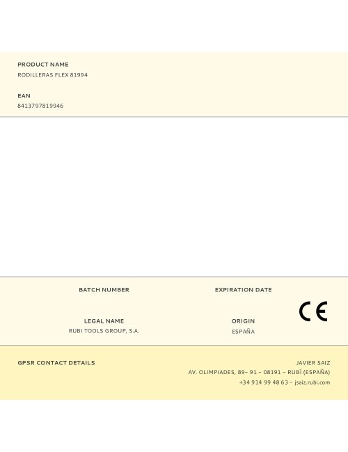 Rodilleras flex 81994