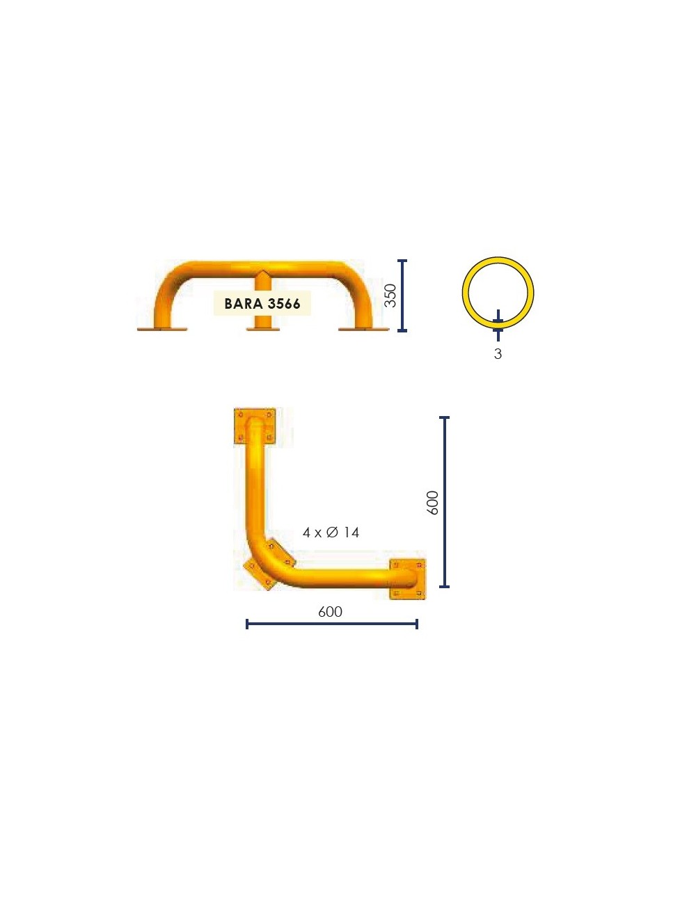 Barrera de Protección BARA3566NJ