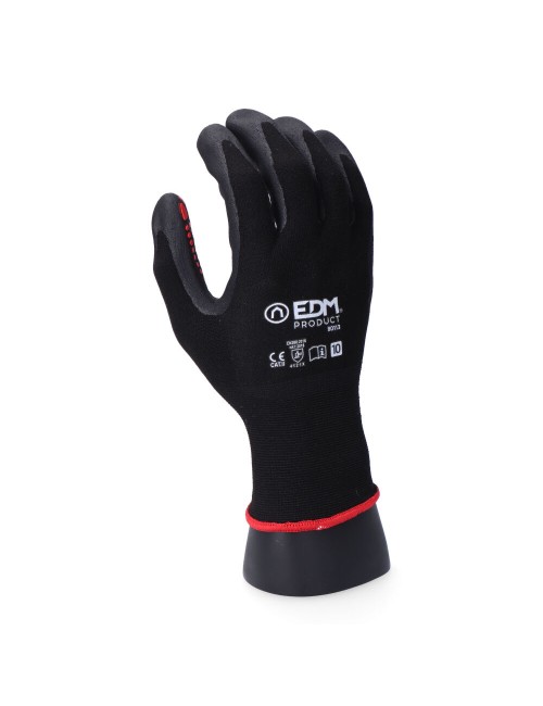 Guante nailon / licra palma nitrilo para metalúrgia, t-08