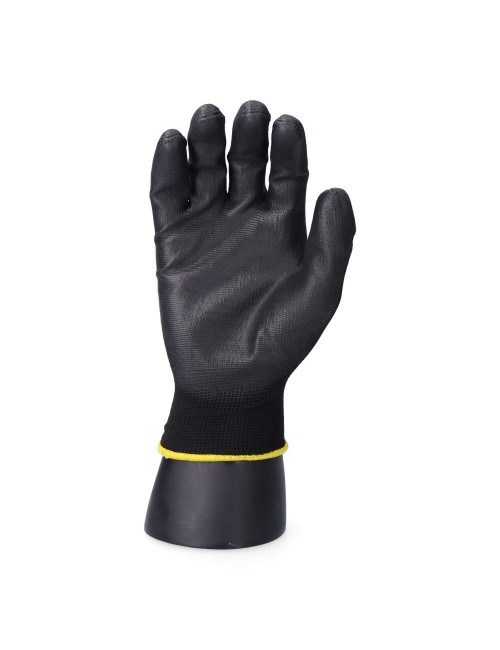Guante poliéster con palma poliuretano para jardín agricultura, t-09
