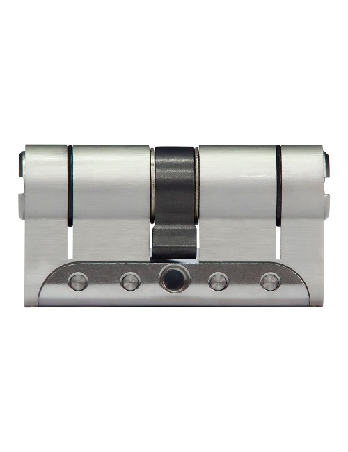 Cilindro iridium m irm3535n. níquel 70mm (35+35mm) leva larga 15mm. con 5 llaves de seguridad. ifam