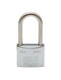 Candado inoxidable 30al 30mm con 2 llaves. arco largo. ifam