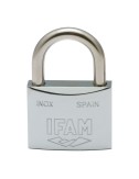Candado inox. 50 inoxidable 50mm con 2 llaves. arco normal. ifam
