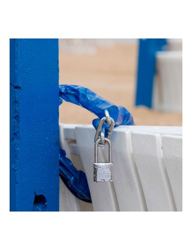 Candado inox. 50 inoxidable 50mm con 2 llaves. arco normal. ifam