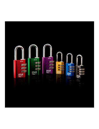 Candado col combi30 verde 30mm. arco ø5mm. con combinación. ifam
