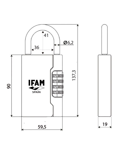 Guardallaves con arco g3