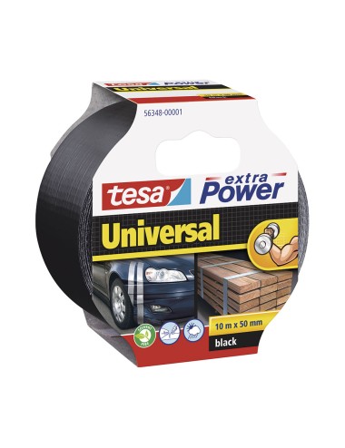Cinta americana extra power universal negra 50 mm x 10 m