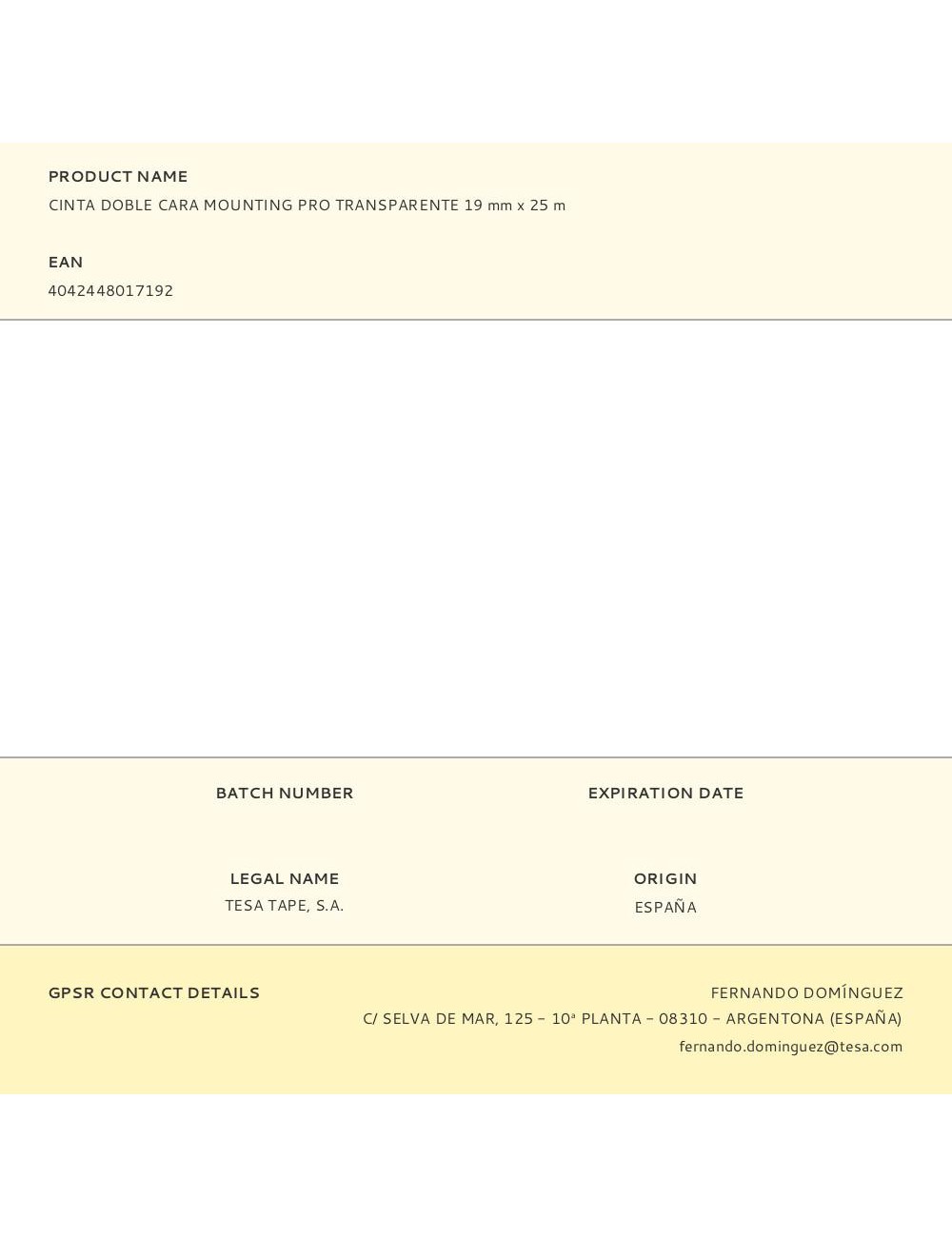 Cinta doble cara mounting pro transparente 19 mm x 25 m